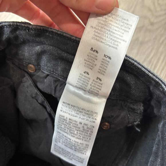 Mother High Waisted Looker Ankle Fray Jeans in Night Hawk Women's 25 - Picture 12 of 13